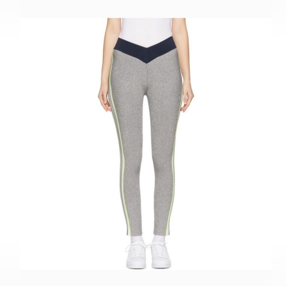 Opening Ceremony Silver Disco Sport Leggings Womens Size S